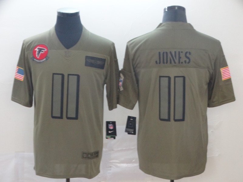 Men's Atlanta Falcons Julio Jones #11 Brown Jersey